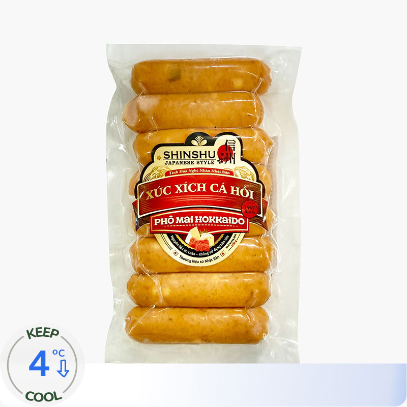 Xúc xích cá hồi phô mai Hokkaido 200g