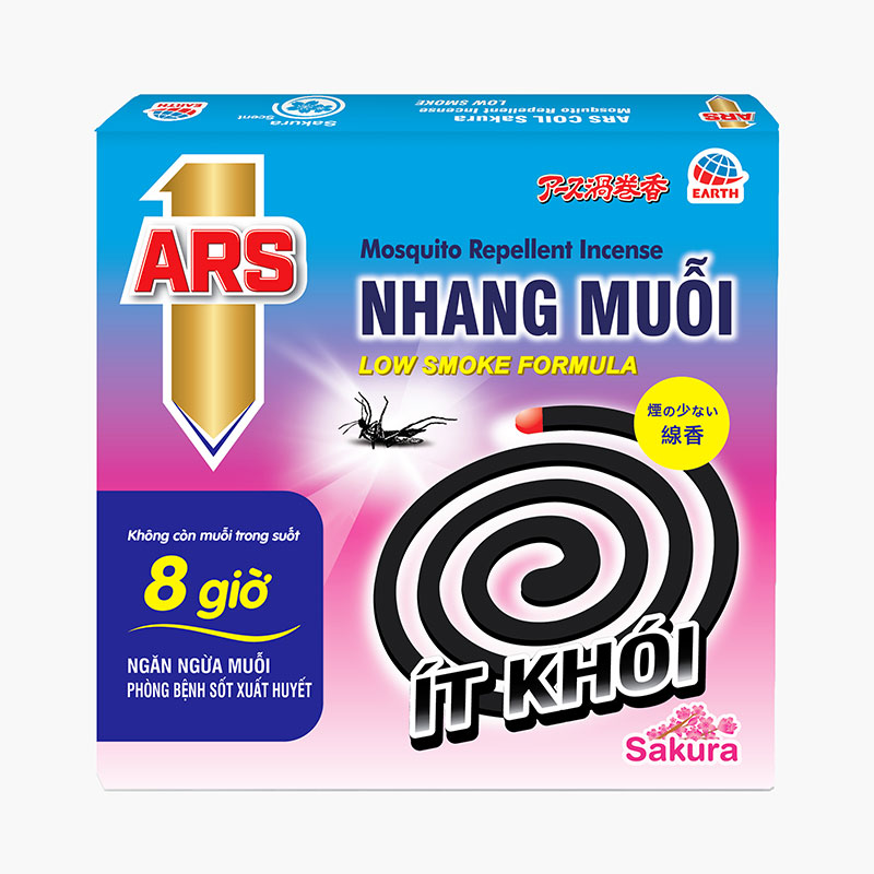 Nhang muỗi ARS Coil Sakura 150g (10 khoanh x 15g) 