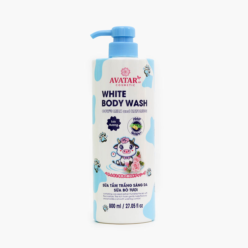 Sữa tắm trắng sáng da sữa bò tươi Avatar 800ml