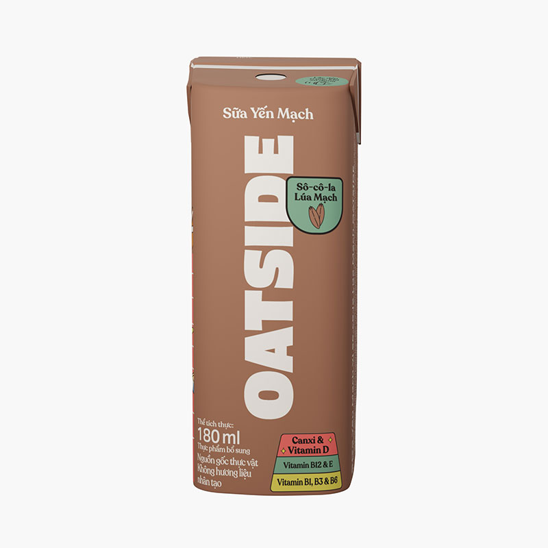 TPBS: Sữa yến mạch vị socola lúa mạch Oatside 180ml