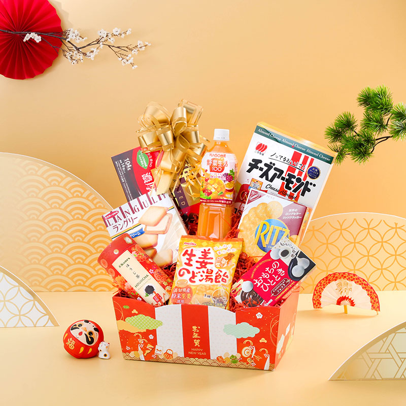 Giỏ quà Tết Nhật 2026 Khai Lộc Kaifuku 01 (8 món)