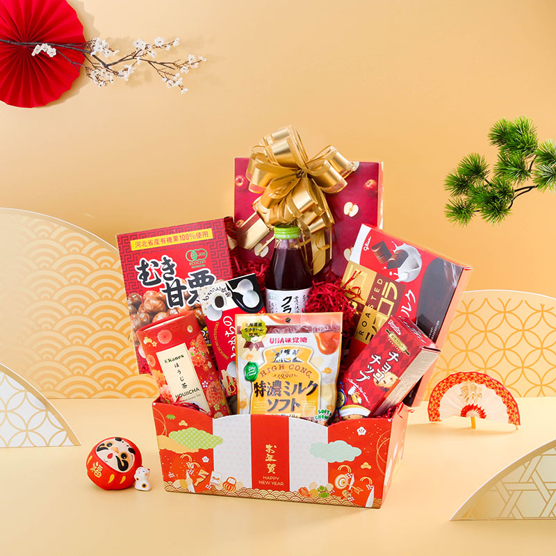 Giỏ quà Tết Nhật 2026 Khai Lộc Kaifuku 04 (8 món)