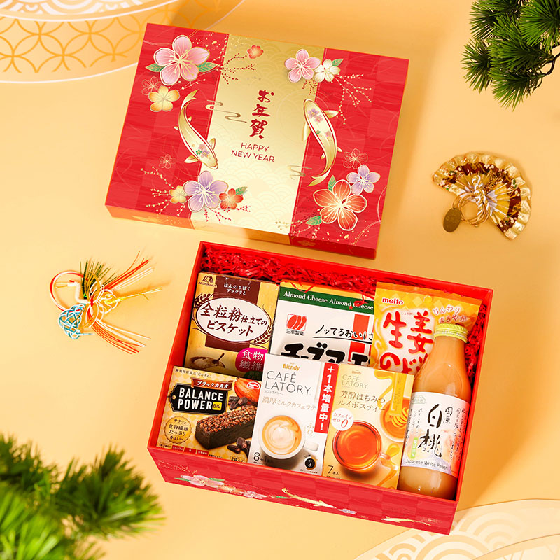Hộp quà Tết Nhật 2026 Vạn Phúc Manpuku 01 (7 món)
