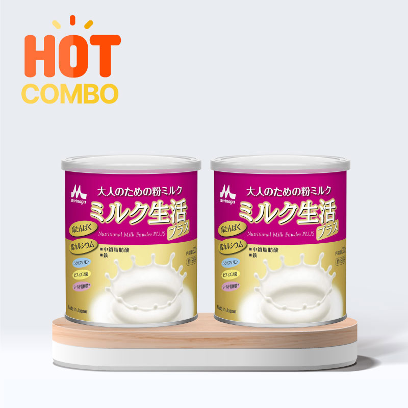 Combo 2 hộp Sữa bột dinh dưỡng cho người lớn Morinaga Plus 300g