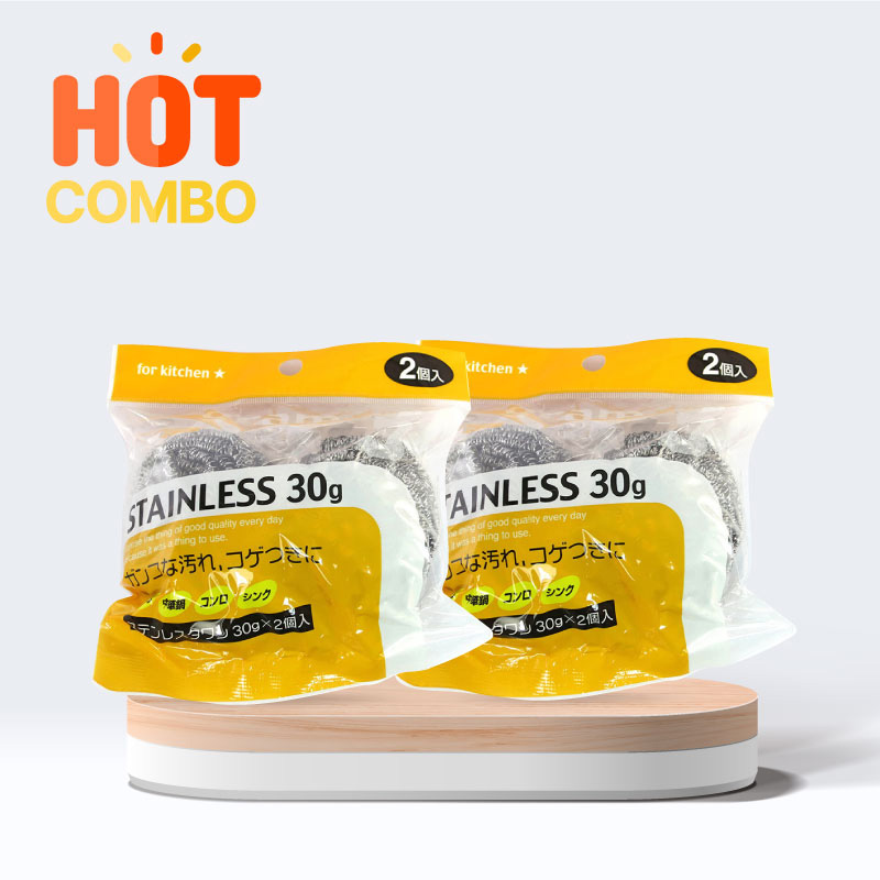 Combo 2 Miếng chùi nồi chảo 2 cái