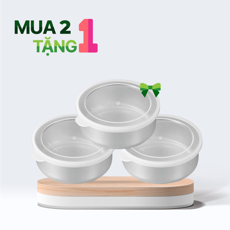 Combo mua 2 tặng 1 Hộp inox đựng thực phẩm Echo Metal 10cm