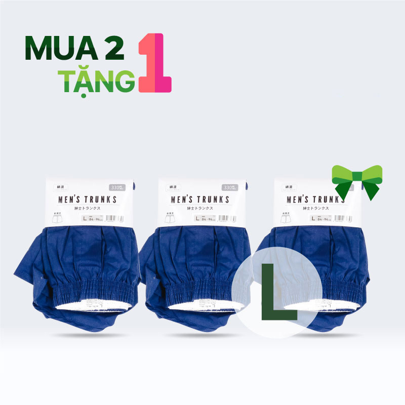 Combo Mua 2 tặng 1 Quần lót đùi nam size L (Nhiều mẫu)