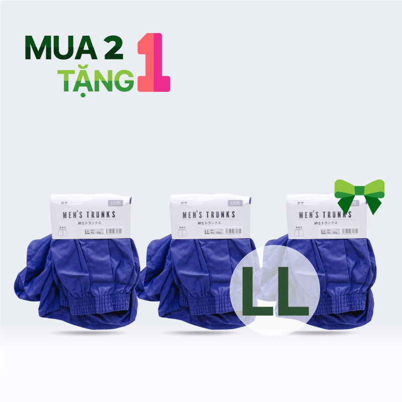 Combo Mua 2 tặng 1 Quần lót đùi nam size LL (Nhiều mẫu)