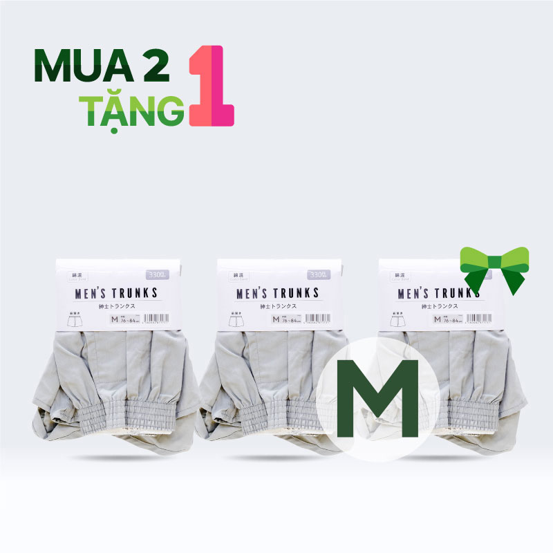 Combo Mua 2 tặng 1 Quần lót đùi nam size M (Nhiều mẫu)