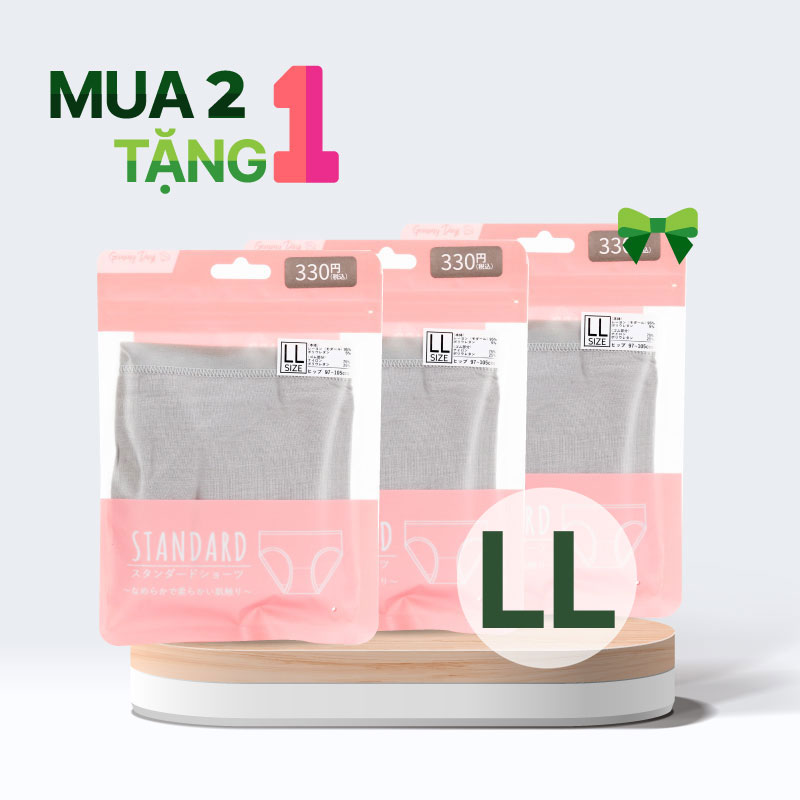 Combo Mua 2 tặng 1 Quần lót nữ cao cấp siêu mềm mại màu trơn LL (Nhiều mẫu)