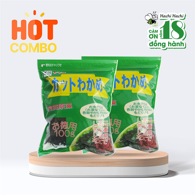 Combo 2 Rong biển cắt Wakame 100g