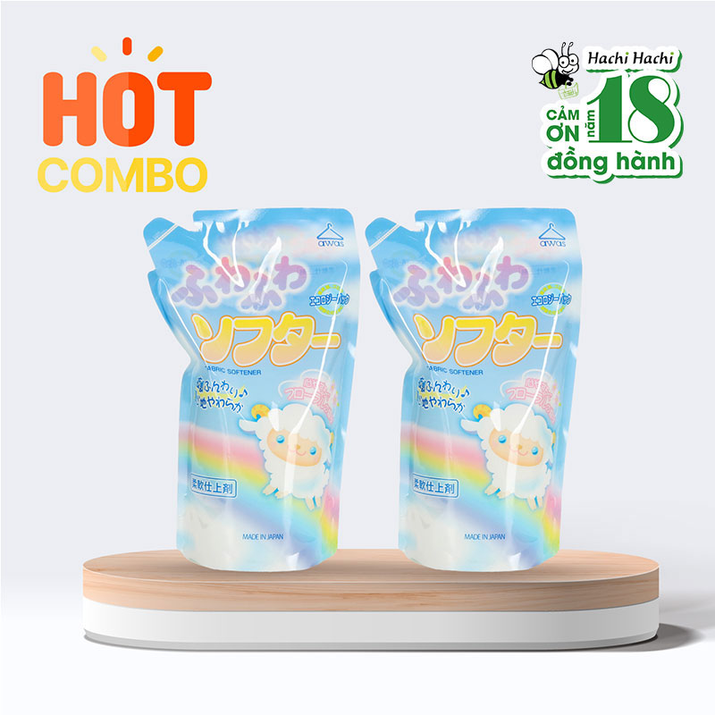 Combo 2 Nước xả làm mềm vải Rocket 1.5L Hương hoa dịu mát
