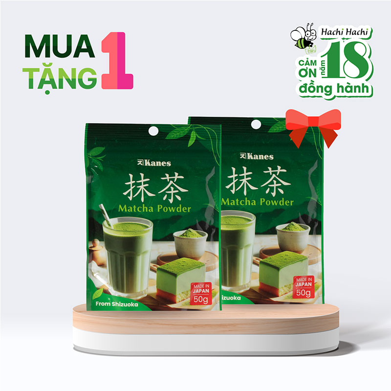 Combo mua 1 tặng 1 Bột trà xanh Matcha Nhật Bản Kanes 50g