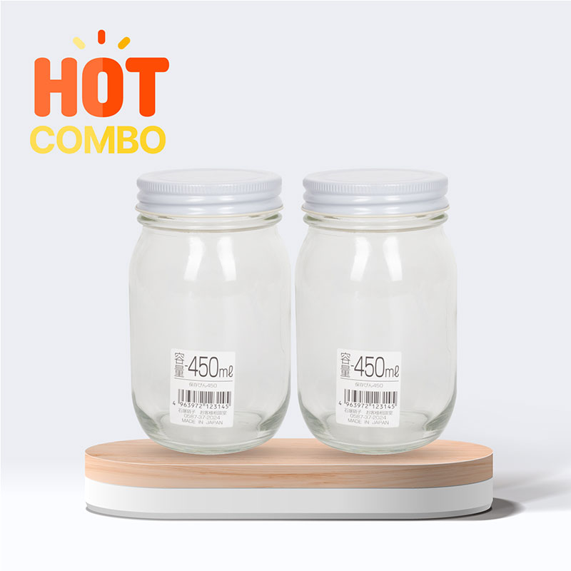 Combo 2 Hũ thủy tinh Aderia 450ml