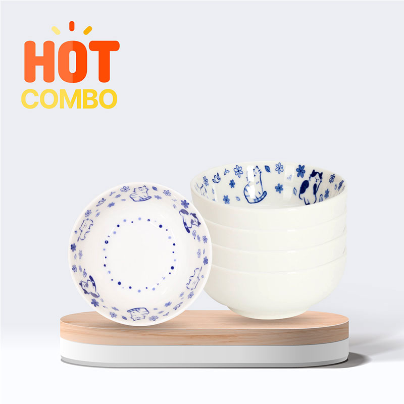 Combo 5  Chén sứ 10.5cm
