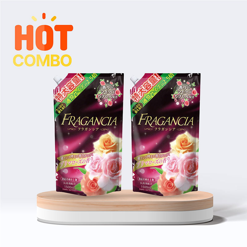Combo 2 Nước xả đậm đặc làm mềm vải kháng khuẩn Rocket 1.5L