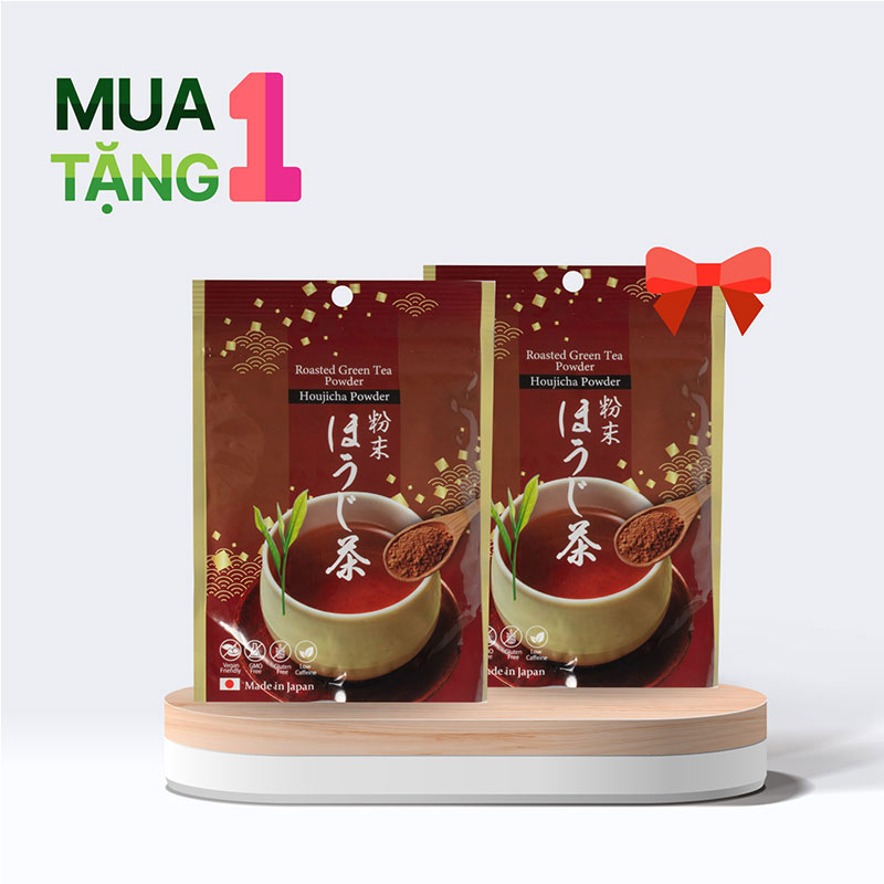 Combo siêu hời mua 1 tặng 1 Bột trà rang Houjicha Nhật Bản Kanes 50g