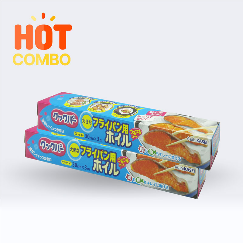 Combo siêu tiết kiệm 2 Màng nhôm không dính Asahi Cooper 30cmx3m