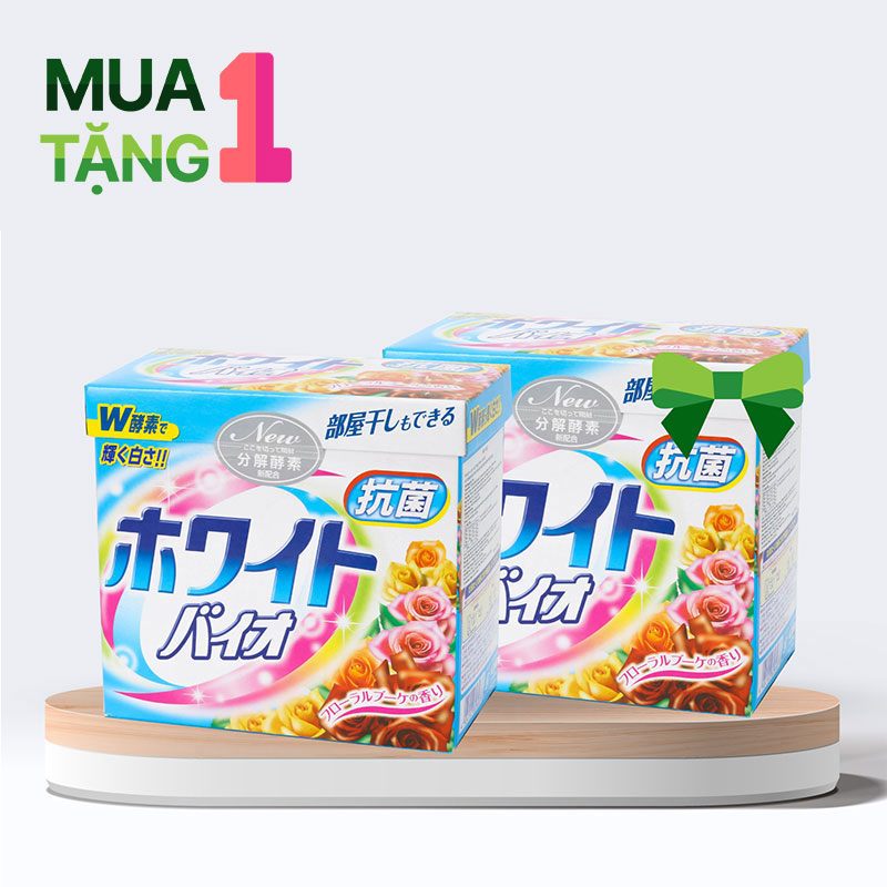 Combo siêu hời mua 1 tặng 1 Bột giặt Wai hộp xanh 800g