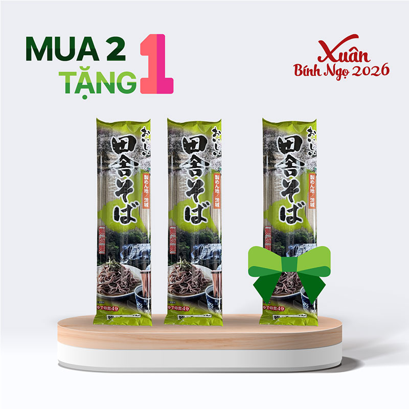 Combo siêu hời mua 2 tặng 1 Mì Soba Nhật Bản 200g