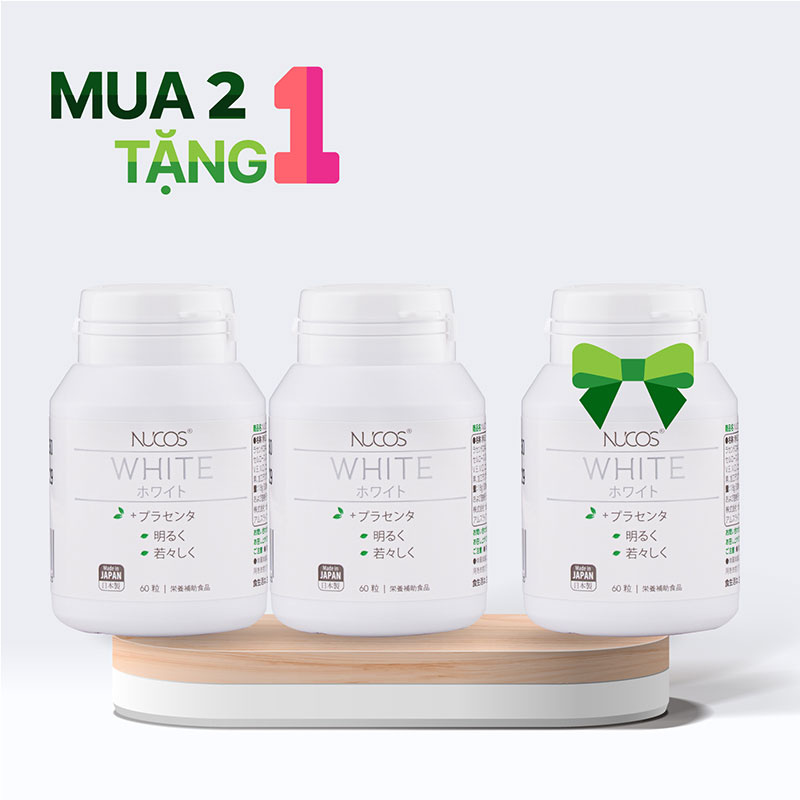 Combo siêu hời mua 2 tặng 1 TPBVSK: Viên uống Nucos White 60 viên