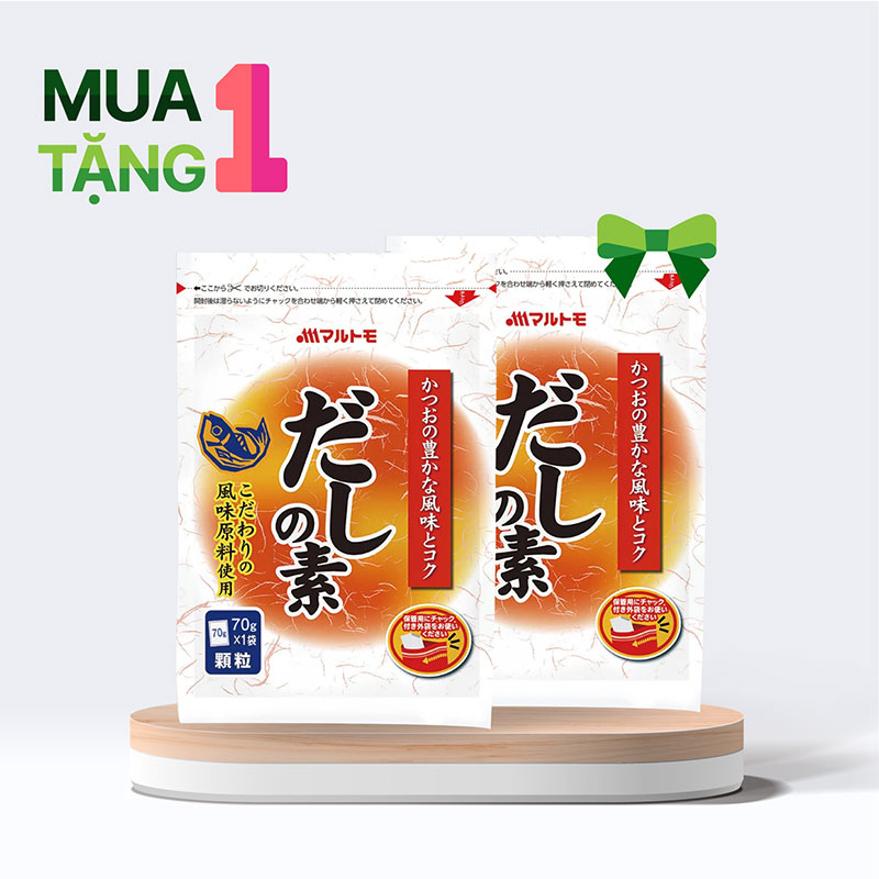 Combo siêu hời mua 1 tặng 1 Bột nêm Dashi cá ngừ Marutomo 70g