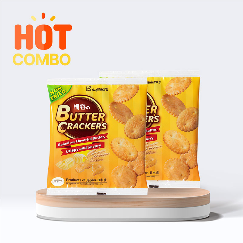 Combo siêu tiết kiệm 2 Bánh quy bơ Kajitani 65g