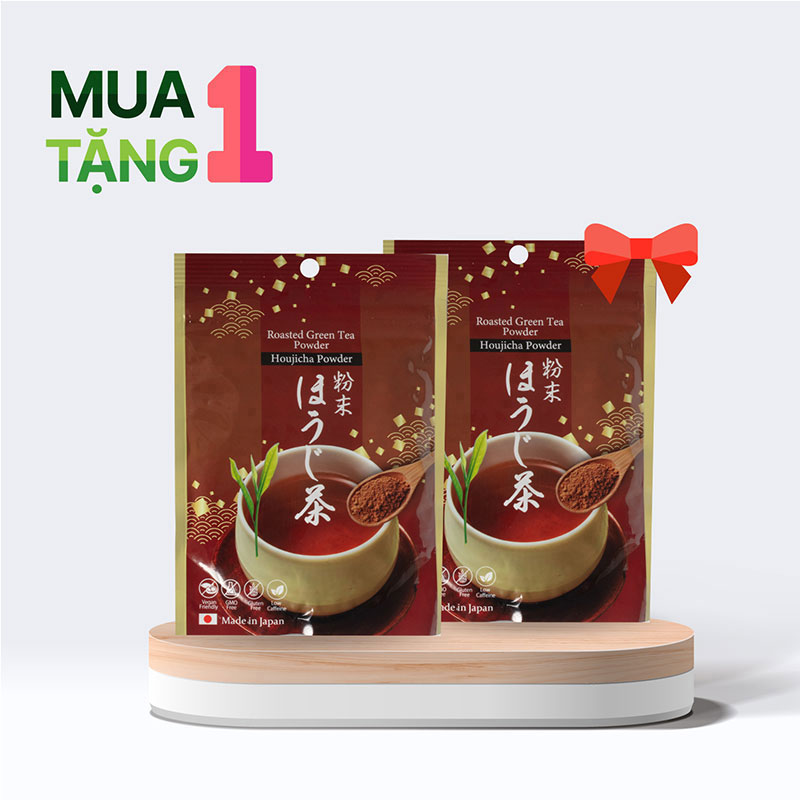 Combo siêu hời mua 1 tặng 1 Bột trà rang Houjicha Nhật Bản Kanes 50g