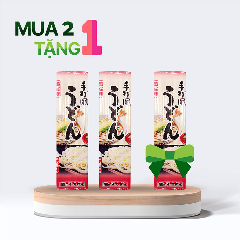 Combo siêu hời mua 2 tặng 1 Mì Udon Nhật Bản 200g