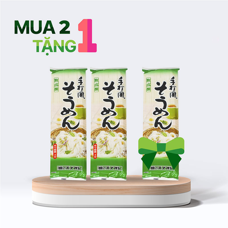 Combo siêu hời mua 2 tặng 1 Mì Somen Nhật Bản 200g