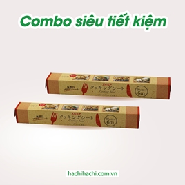 Combo 2 cuộn Giấy lót nướng thực phẩm Ellemoi 30cmx6m