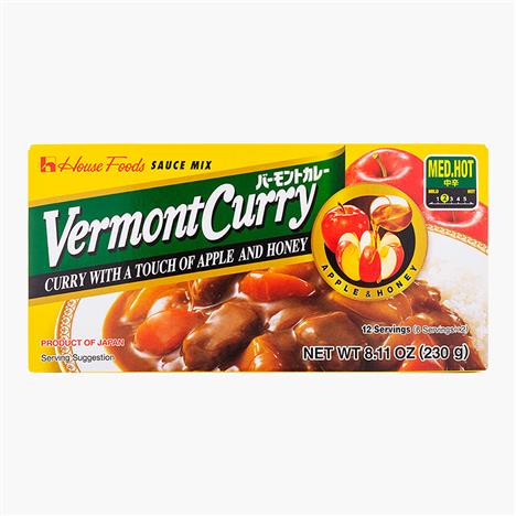 Viên xốt cà ri vermont cay vừa 230g (12 phần ăn)