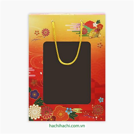 Hộp giấy Hachi Hachi hoa văn Nhật 2212 (35x25x10cm)