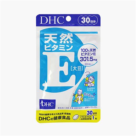 TPBVSK: Viên uống DHC Natural Vitamin E soybean Nhật Bản 30 ngày, chống oxy hóa, hạn chế lão hóa