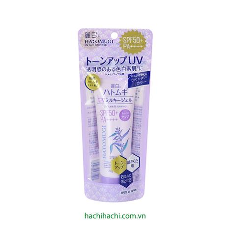Gel chống nắng cấp ẩm nâng tone chiết xuất ý dĩ Hatomugi SPF50+ PA++++ 70g