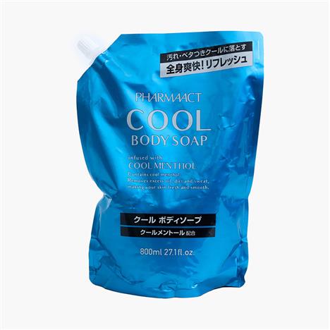 Sữa tắm nam Pharmaact cool body soap refill type 800ml
