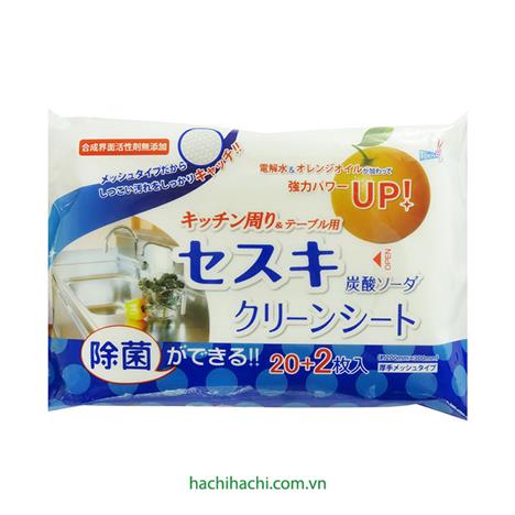Khăn ướt kháng khuẩn dùng cho nhà bếp 22 tờ