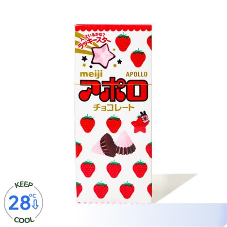 Kẹo Socola Apollo vị dâu Meiji 46g