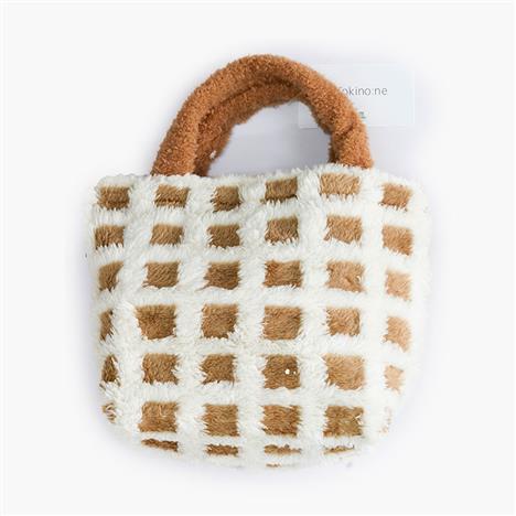 Túi Tote lông mềm mại có quai xách 20x28cm 