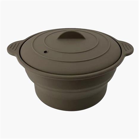 Bộ nồi hấp chịu nhiệt, nấu ăn trong lò vi sóng 16cm (có thể gấp gọn)