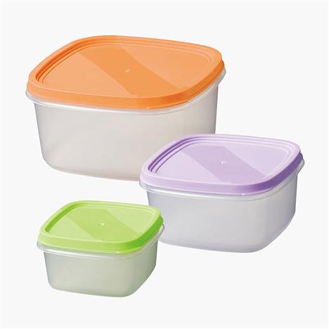 Bộ hộp đựng thực phẩm trữ đông, trữ mát, dùng lò vi sóng 3 cái (650-330-150ml)