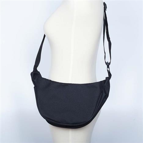 Túi bán nguyệt mini đeo vai 30x15.5cm (Đen)