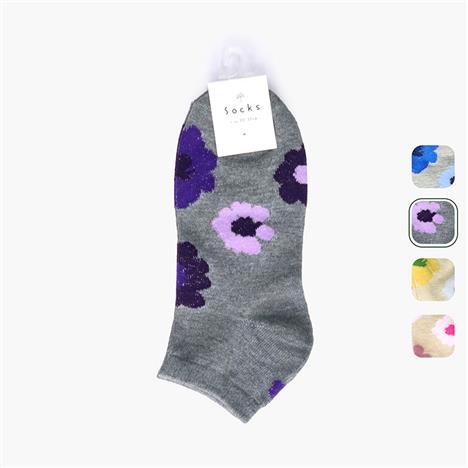 Vớ nữ cổ ngắn hình hoa 23-25cm (Nhiều mẫu)-Giao mẫu ngẫu nhiên