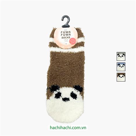 Vớ trẻ em lông mềm mịn hình Panda 15-17cm (Nhiều mẫu)-Giao mẫu ngẫu nhiên