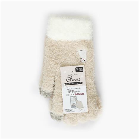 Bao tay, găng tay lông mềm dùng được màn hình cảm ứng hình mèo