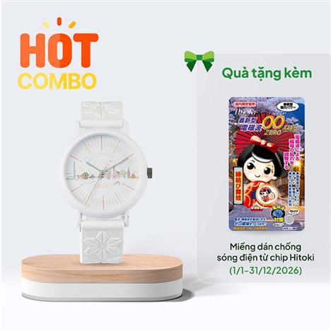 Đồng hồ hương thơm KAORU 38mm (Hương gỗ Hinoki)- Tặng miếng dán chống sóng điện từ (Từ 1/1-31/12/2026)
