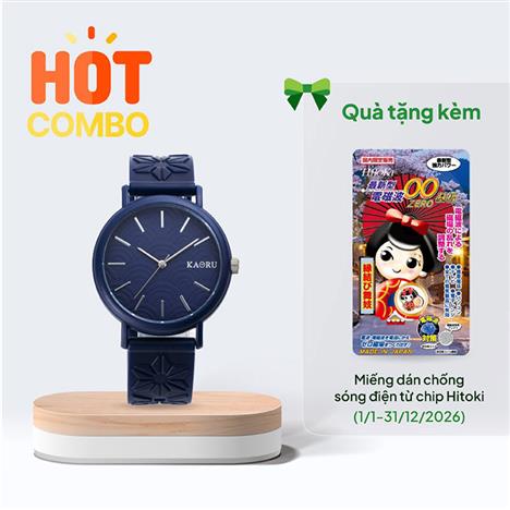 Đồng hồ hương thơm KAORU Nhật Bản 38mm (Hương gỗ trầm hương)-Tặng Miếng dán chống sóng điện từ (Từ 1/1-31/12)