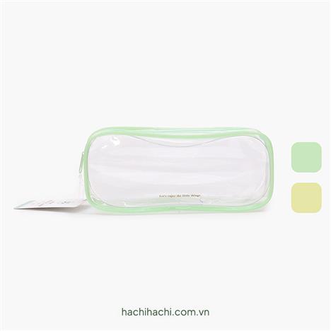 Túi đựng bút trong suốt 20.5x8.5cm (Nhiều mẫu)-Giao mẫu ngẫu nhiên
