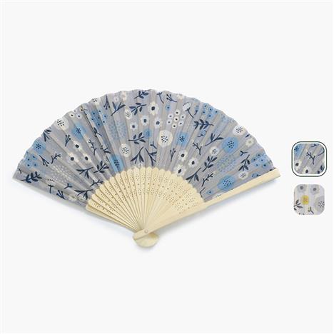 Quạt xếp cầm tay 21cm họa tiết Bắc Âu