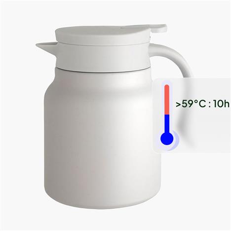 Bình giữ nhiệt Living 1L (Beige) Kèm lưới lọc trà SUS 304